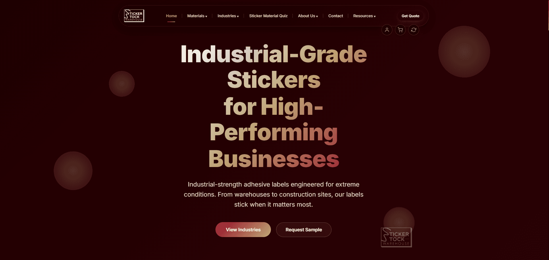 Sticker Stock Warehouse
